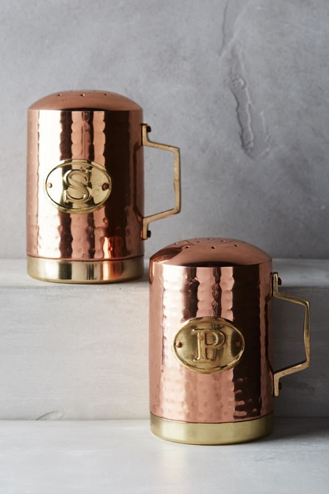 Hammered Copper Salt & Pepper Shakers Anthropologie