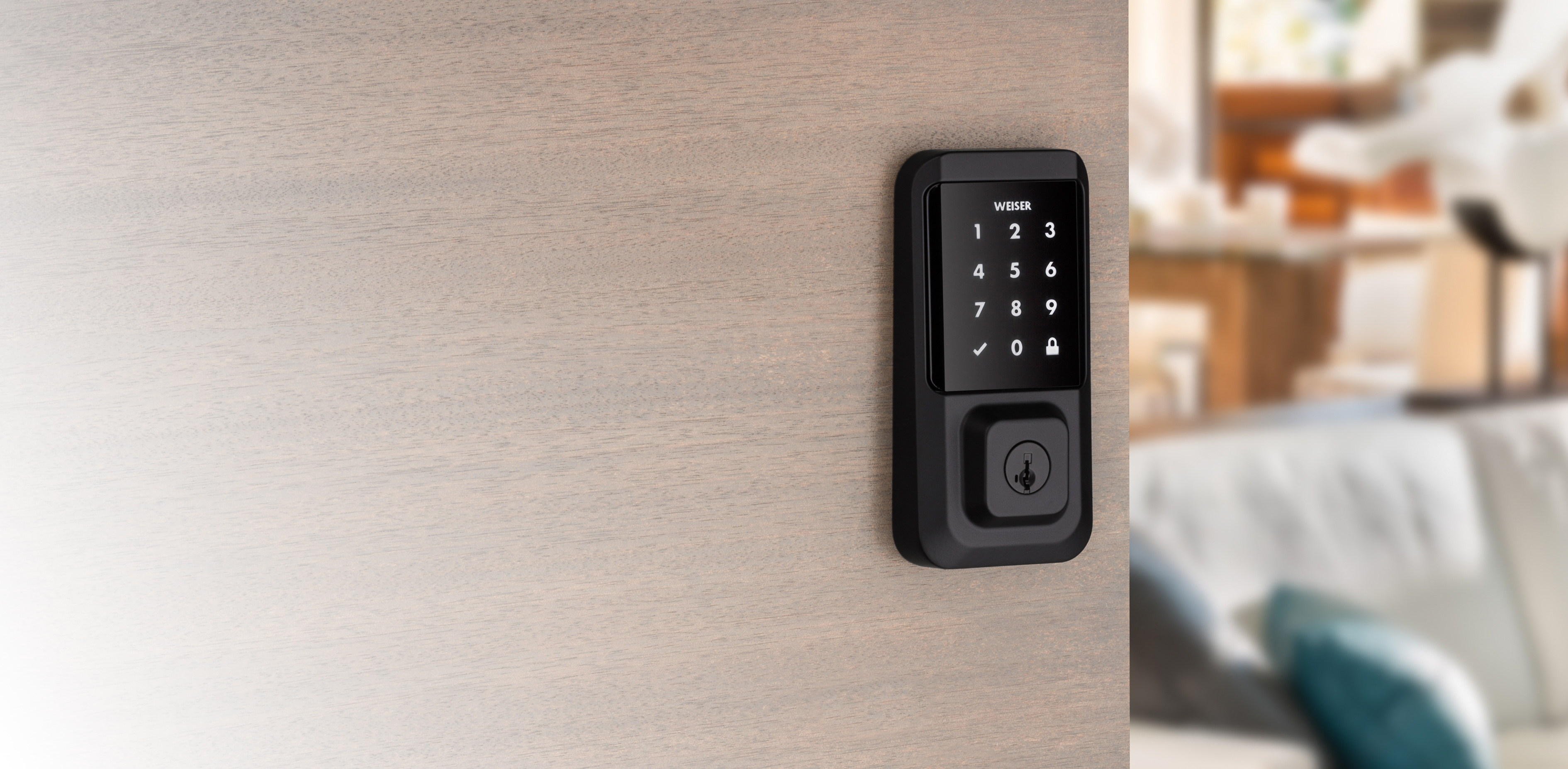 Use traditional keys with your Wi-Fi smart door lock