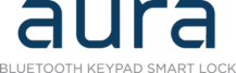 Aura Bluetooth keypad smart lock logo