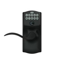 Schlage Electronic Camelot Keypad Lock with Accent Lever, Aged Bronze ...