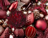 burgundy christmas balls