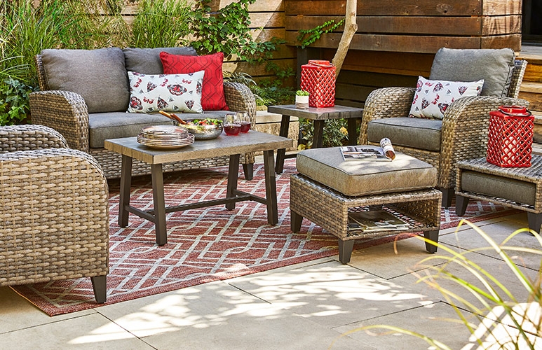 Canvas Patio Ideas Inspiration Patio Decor Patio Dining Outdoor Dining Outdoor Patio Furniture Canadian Tire