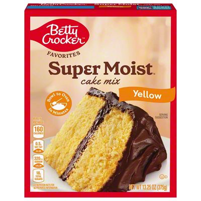 Betty Crocker Super Moist Yellow Cake Mix, 15.25 Oz – Central Market