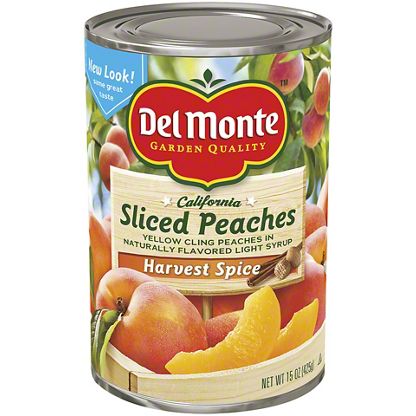 sliced monte peaches del california syrup flavored naturally harvest oz light spice