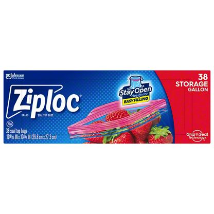 Ziploc Double Zipper Gallon Storage Bags Value Pack, 38 ct – Central Market