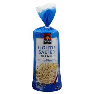 Rice cake & Harry③ Quaker Lightly Salted Rice Cakes, 4.47 oz | Joe V's Smart