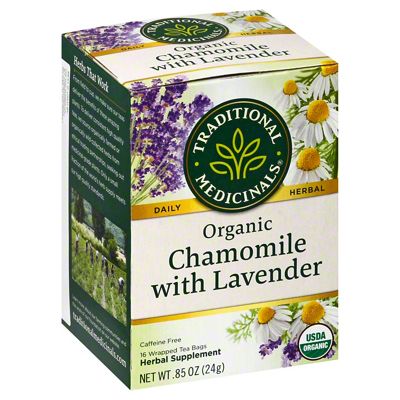 Traditional Medicinals Organic Chamomile With Lavender Herbal Tea Bags ...