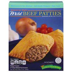 Caribbean Food Delights Mild Beef Patties, 10 oz