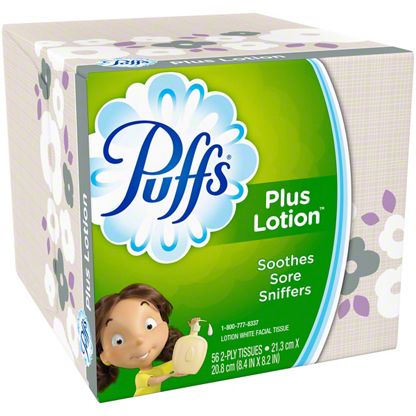 puffs lotion plus facial tissues ct