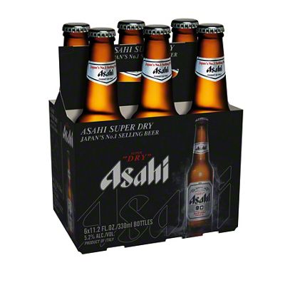 Asahi Super Dry Beer 6 pk Bottles, 11.2 oz | Central Market