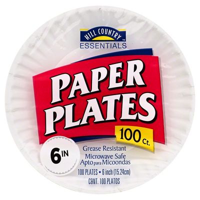 Green Label - Paper Plate 6 - 100 ea. - 10 ct.