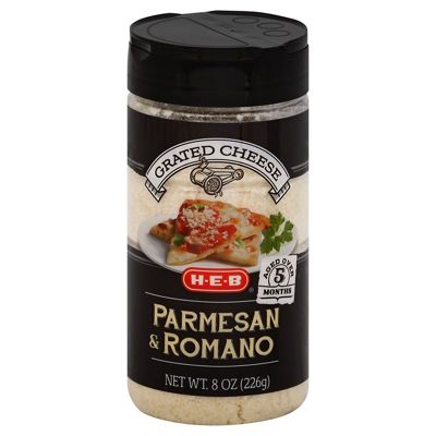 H-E-B Grated Parmesan And Romano Cheese, 8 Oz – Central Market