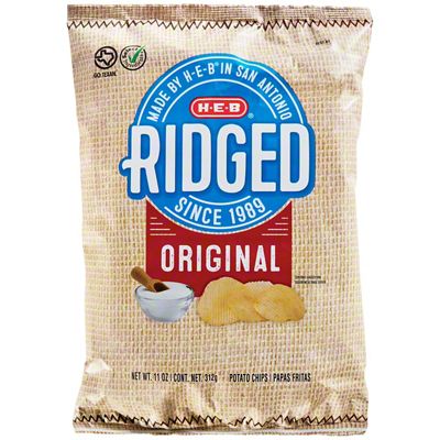 H-E-B Ridged Original Potato Chips, 11 Oz – Central Market