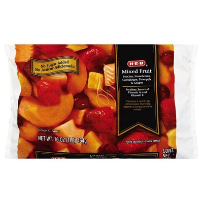 H-E-B No Sugar Added Mixed Fruit, 16 Oz | Central Market - Really Into Food