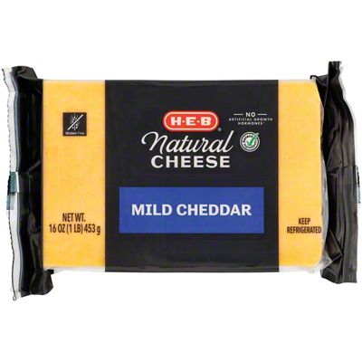 H-E-B Select Ingredients Mild Cheddar Cheese, 16 Oz – Central Market