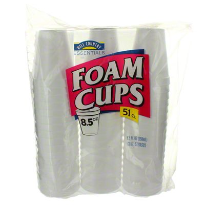 Hill Country Essentials 32 oz Foam Cups with Lids