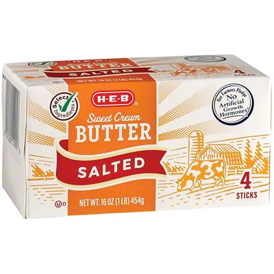 H-E-B Sweet Cream Salted Butter, 4 Ct | Joe V's Smart Shop | Low Prices ...