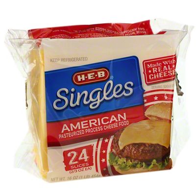 H-E-B American Cheese Singles, 24 Ct | Joe V's Smart Shop | Low Prices ...