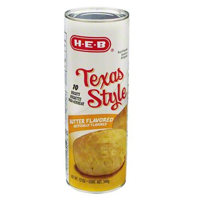 H E B Texas Style Butter Flavored Biscuits Ct Joe V S Smart Shop