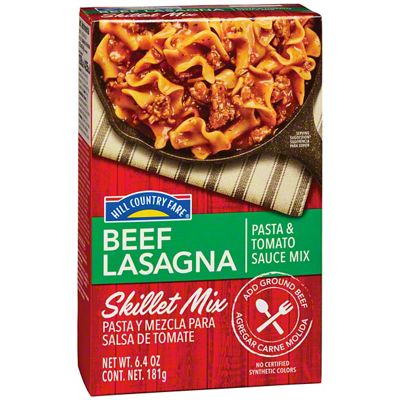 Hill Country Fare Beef Lasagna Skillet Mix, 6.4 Oz | Joe V's Smart Shop ...