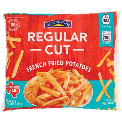 Hill Country Fare Frozen Regular Cut French Fries - Texas-Size Pack, 80 ...