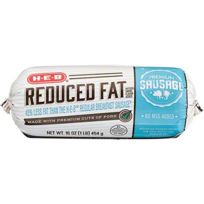 H-E-B Premium Fresh Reduced Fat Pork Sausage , 16 Oz – Central Market