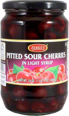 24 Sour Cherries Pitted OZ Syrup, Central Food Into Zergut Light - Really in Market |