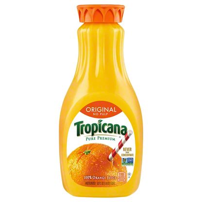 Tropicana Pure Premium Original No Pulp 100% Orange Juice ...