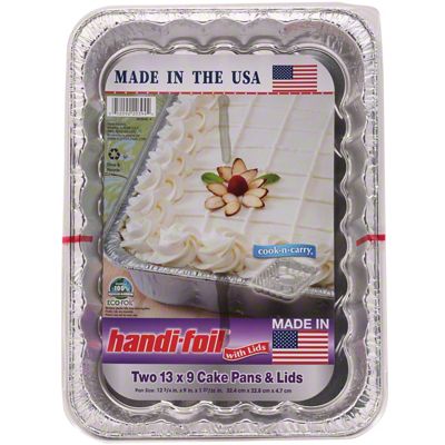 Handi-Foil Cook-n-Carry Pans with Lids 2 Piece