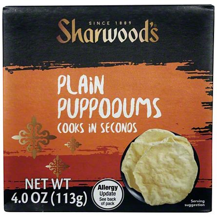 Sharwood's Indian Plain Puppodums, 4 oz | Central Market - Really Into Food