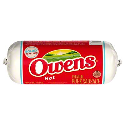 Owens Hot Premium Pork Sausage, 16 Oz – Central Market