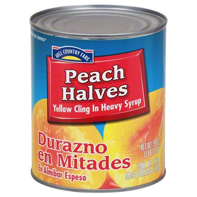 H-E-B Organics Diced Yellow Cling Peach Snack Bowls