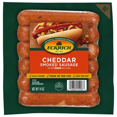 Eckrich Smoked Sausage Links - Cheddar, 6 Ct | Joe V's Smart Shop | Low ...