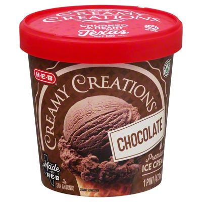 H-E-B Creamy Creations Chocolate Ice Cream, 1 Pt | Joe V's Smart Shop ...