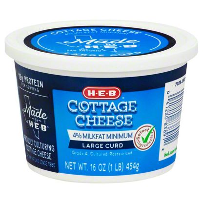 H E B Large Curd Cottage Cheese 16 Oz Central Market