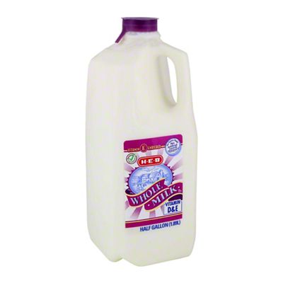 H-E-B Whole Milk, 1/2 Gal | Central Market - Really Into Food