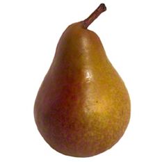 Fresh organic pears on a white background