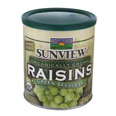 Sunview Organic Green Seedless Jumbo Size Raisins, 15 oz | Central