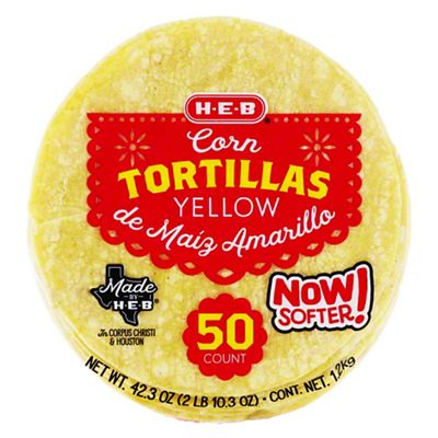 H-E-B Yellow Corn Tortillas, 50 Ct | Joe V's Smart Shop | Low Prices ...