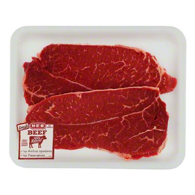 H-E-B Boneless Beef Shoulder Steaks, Thin Cut - USDA Select | Joe V's ...