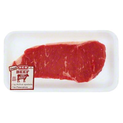 H-E-B Boneless Beef New York Strip Steak, Thick Cut - USDA Select | Joe ...