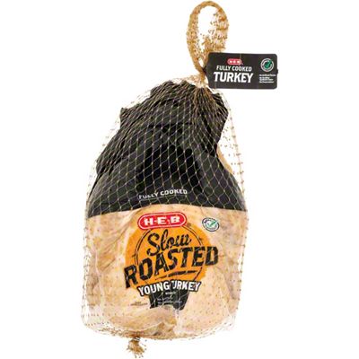 H-E-B Fully Cooked Slow-Roasted Whole Young Turkey | Joe V's Smart Shop ...