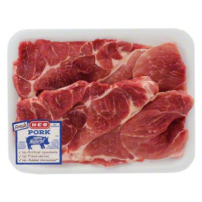 H-E-B Boneless Boston Butt Pork Steaks | Central Market - Really Into Food