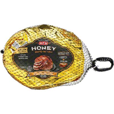 H-E-B Fully Cooked Bone-In Hardwood Smoked Half Spiral Sliced Ham ...