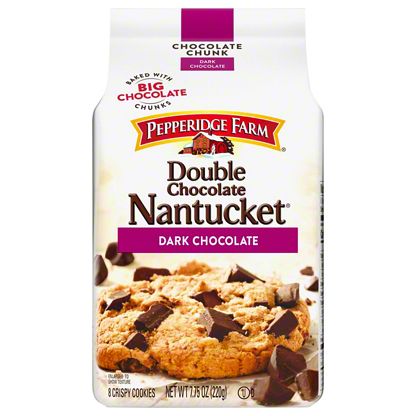 Pepperidge Farm Double Chocolate Nantucket Dark Chocolate Crispy Cookies 7 75 Oz