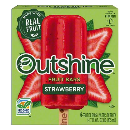 Outshine Strawberry Fruit Bars, 6 ct - Central Market