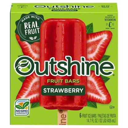 Outshine Strawberry Fruit Bars, 6 ct - Central Market