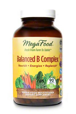 MegaFood Balanced B-Complex Whole Food Multivitamin Supplement Tablets ...