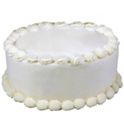 plain white fondant cake