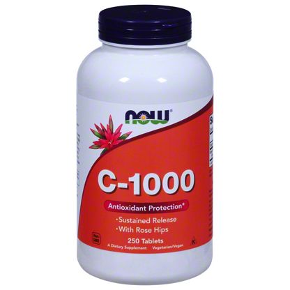 Now Vitamin C 1 000 Mg With Rose Hips Tablets 250 Ct Central Market